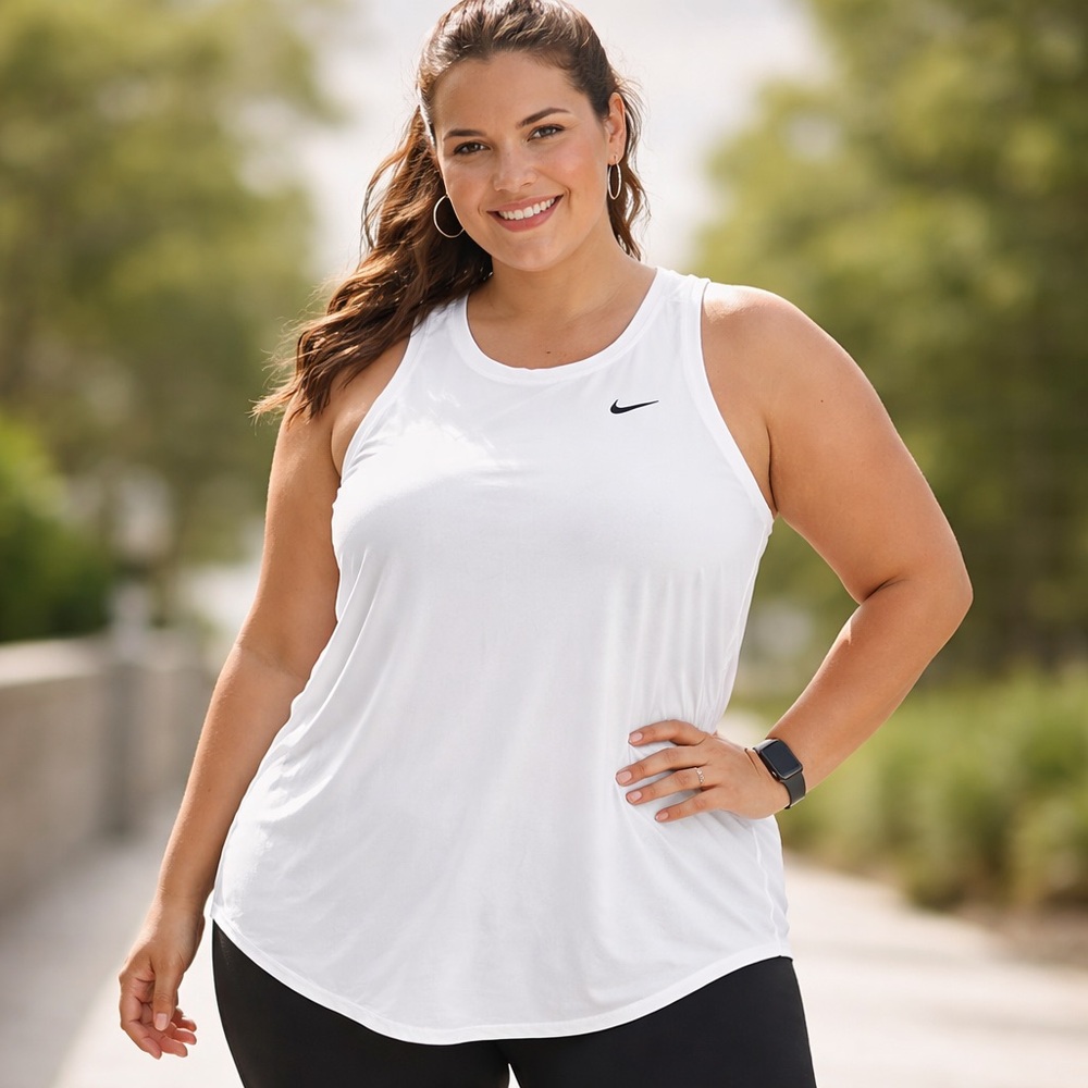 Nike Dri-FIT Women’s White Training Tank Top Size 3X‎ NWT DX0602-100 athletic